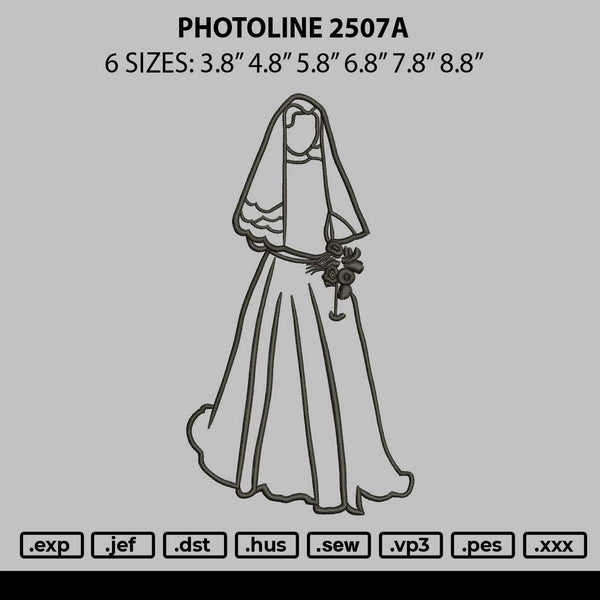 Photoline 2507a Embroidery File 6 sizes