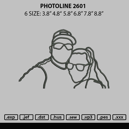 Photoline 2601 Embroidery File 6 sizes
