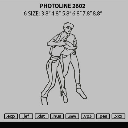 Photoline 2602 Embroidery File 6 sizes