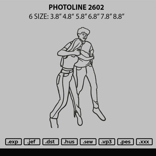 Photoline 2602 Embroidery File 6 sizes