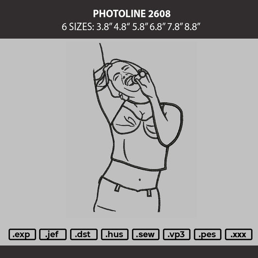 Photoline 2608 Embroidery Machine Design File 6 sizes