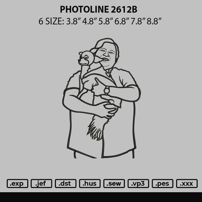 Photoline 2612b Embroidery File 6 sizes