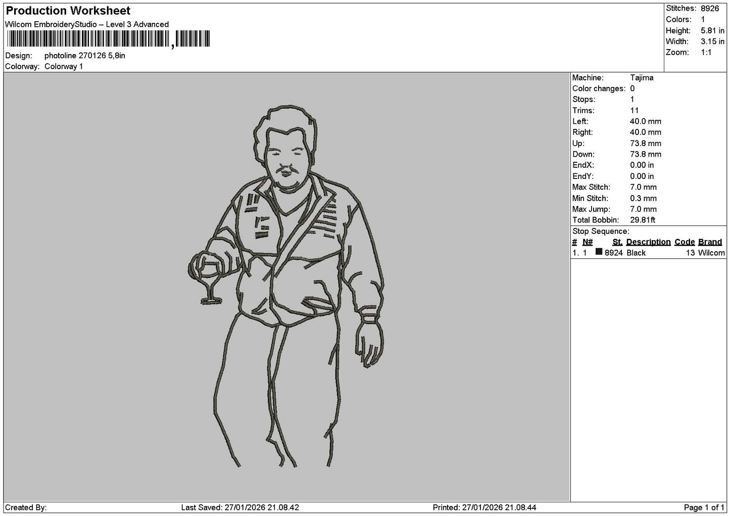 Photoline 2701 Embroidery File 6 sizes