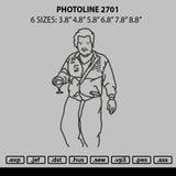 Photoline 2701 Embroidery File 6 sizes