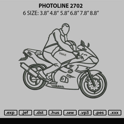 Photoline 2702 Embroidery File 6 sizes