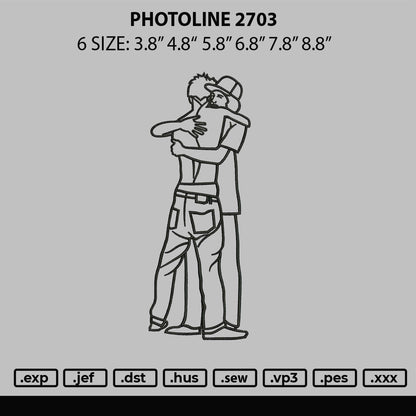 Photoline 2703 Embroidery File 6 sizes