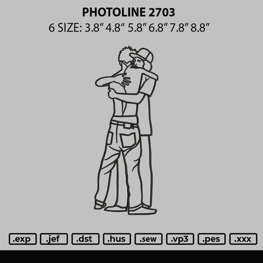 Photoline 2703 Embroidery File 6 sizes