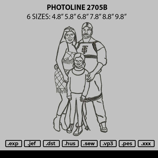 Photoline 2705b Embroidery File 6 sizes