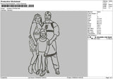 Photoline 2705b Embroidery File 6 sizes