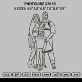 Photoline 2705b Embroidery File 6 sizes