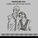 Photoline 2707 Embroidery File 6 sizes