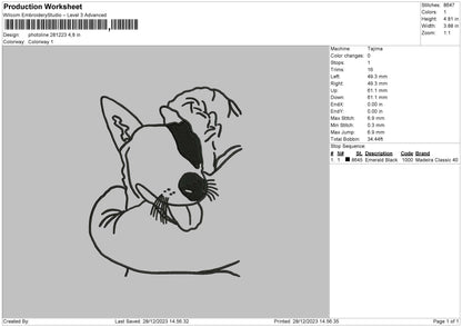 Photoline 2812B Embroidery File 6 sizes