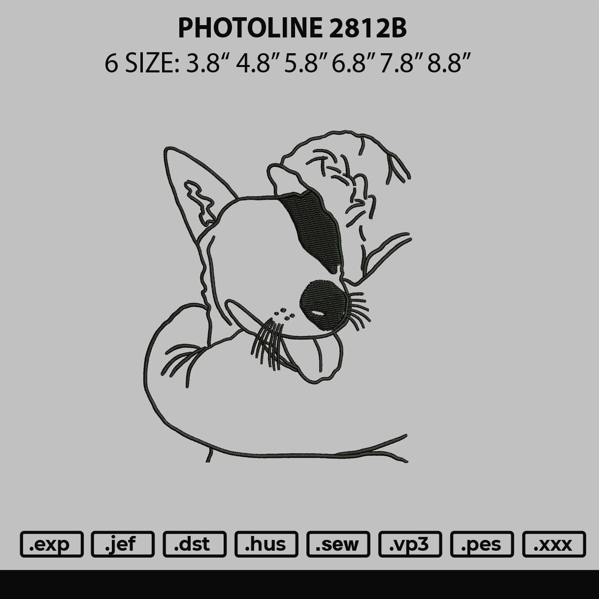 Photoline 2812B Embroidery File 6 sizes