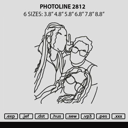 Photoline 2812 Embroidery File 6 sizes