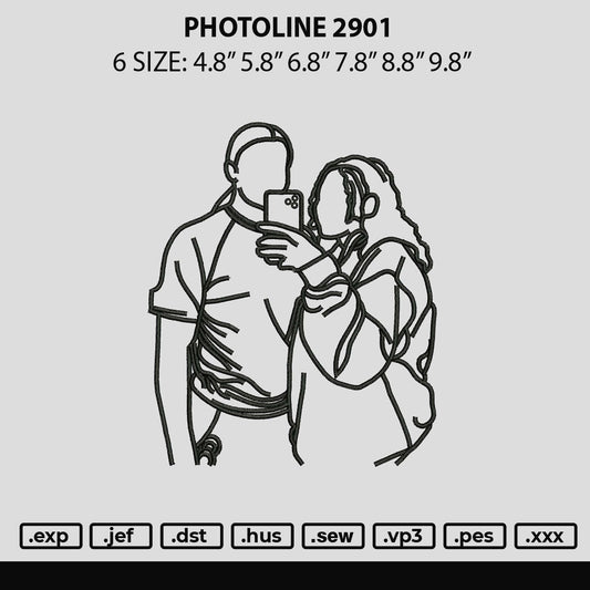 Photoline 2901 Embroidery File 6 sizes