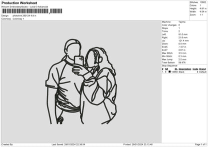 Photoline 2901 Embroidery File 6 sizes