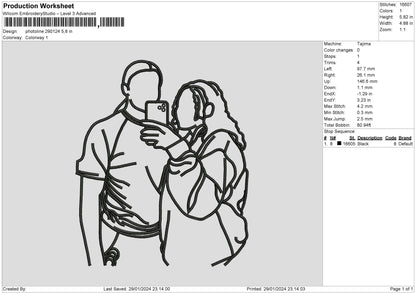 Photoline 2901 Embroidery File 6 sizes