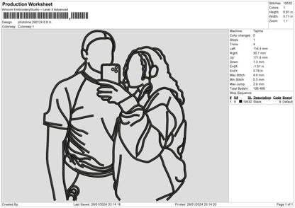 Photoline 2901 Embroidery File 6 sizes
