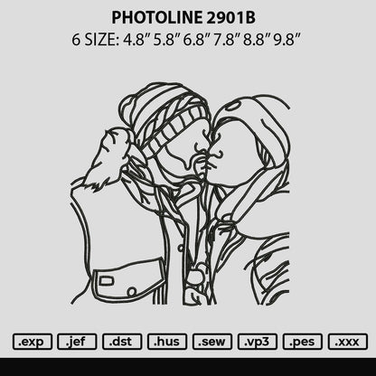 Photoline 2901b Embroidery File 6 sizes