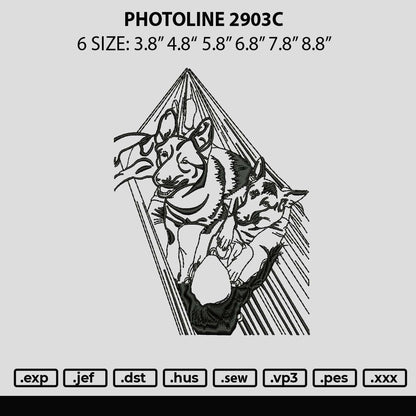 Photoline 2903c Embroidery File 6 sizes