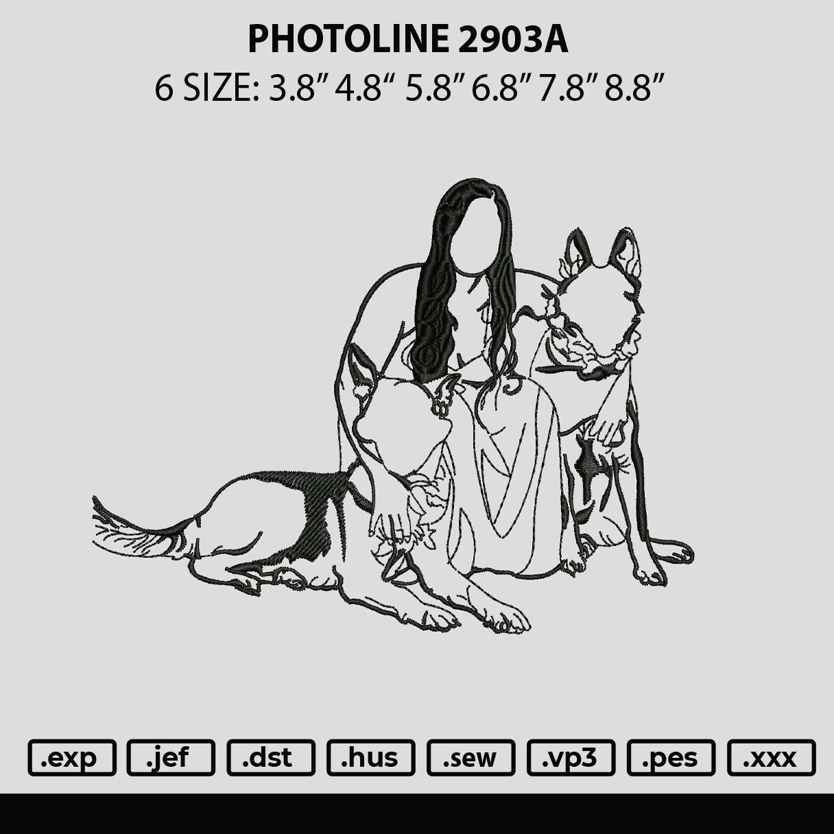 Photoline 2903a Embroidery File 6 Sizes