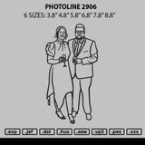 Photoline 2906 Embroidery File 6 sizes