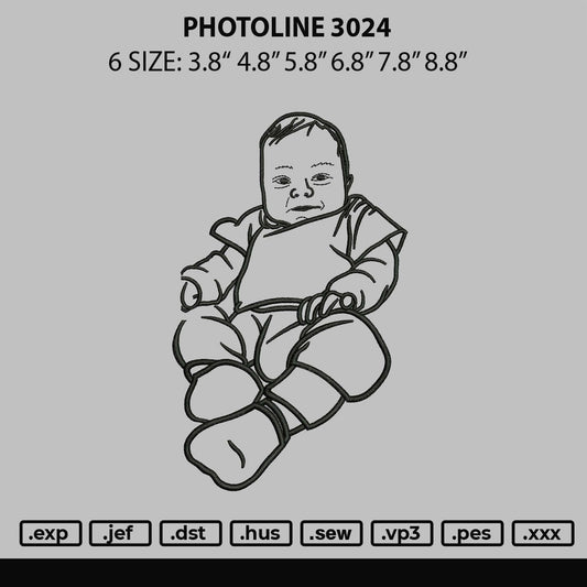 Photoline 3024 Embroidery File 6 sizes