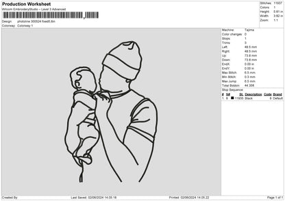 Photoline 3024 Embroidery File 6 sizes