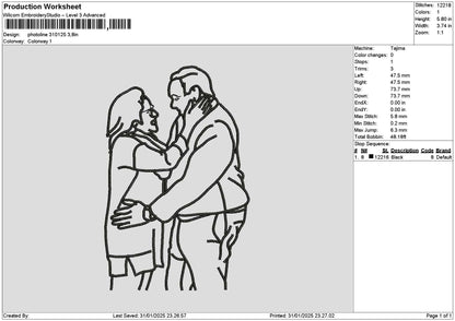 Photoline 3101 Embroidery File 6 sizes