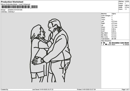 Photoline 3101 Embroidery File 6 sizes