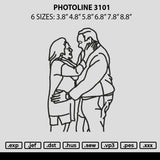 Photoline 3101 Embroidery File 6 sizes