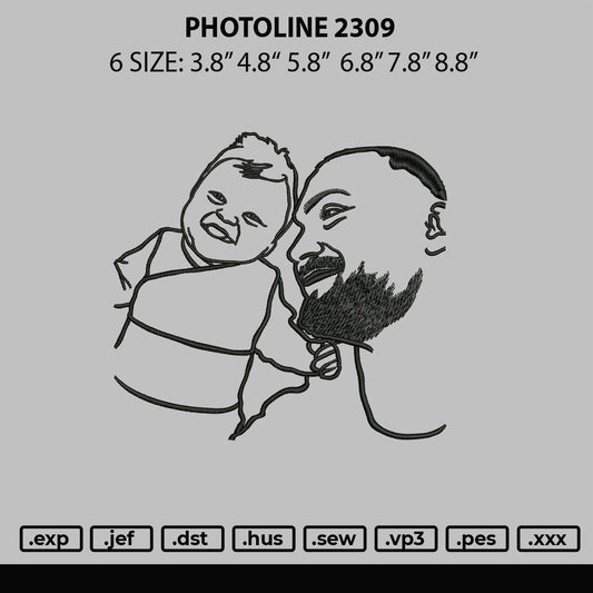 Photoline 2309 Embroidery File 6 sizes