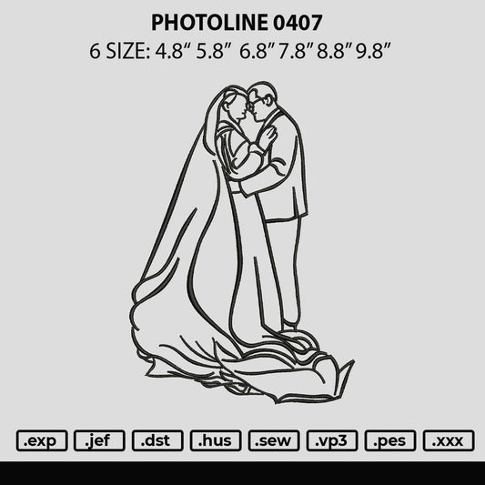 Photoline 0407 Embroidery File 6 sizes