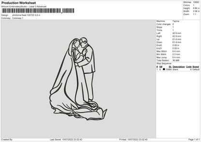 Photoline 0407 Embroidery File 6 sizes