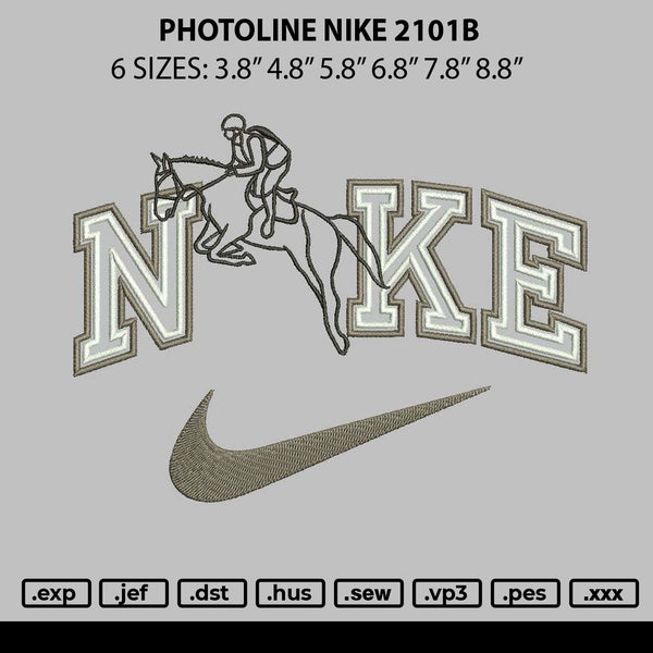 Photoline Nike 2101b Embroidery File 6 sizes