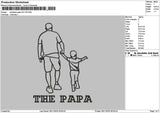 Photoline Papa Embroidery File 6 sizes