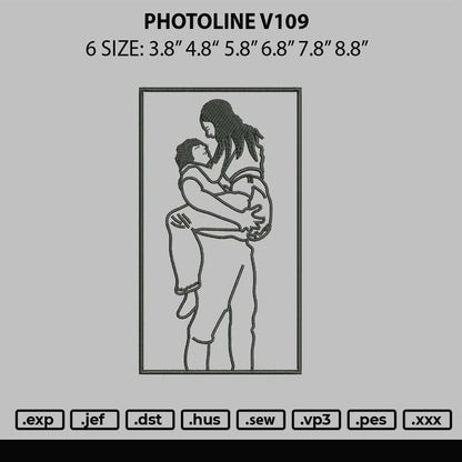 Photoline V109 Embroidery File 6 sizes