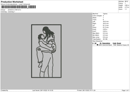 Photoline V109 Embroidery File 6 sizes