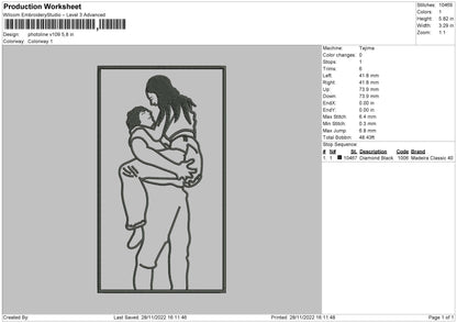 Photoline V109 Embroidery File 6 sizes
