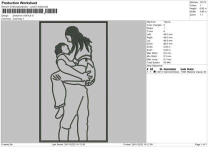 Photoline V109 Embroidery File 6 sizes