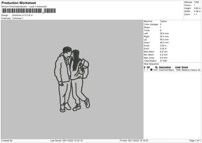 Photoline V110 Embroidery file 6 sizes