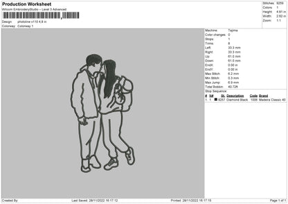 Photoline V110 Embroidery file 6 sizes