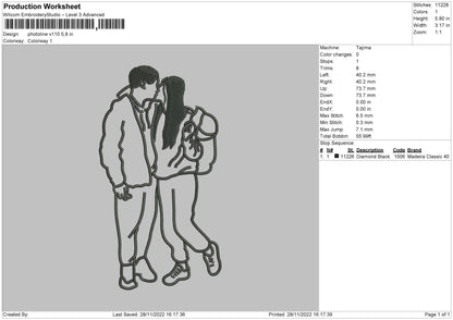 Photoline V110 Embroidery file 6 sizes