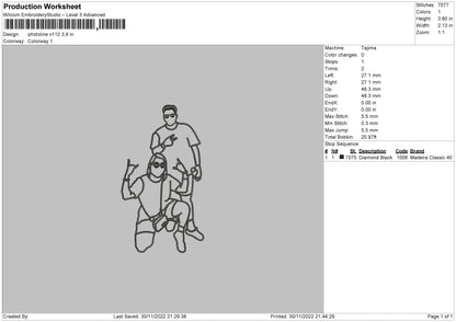 Photoline V112 Embroidery File 6 sizes