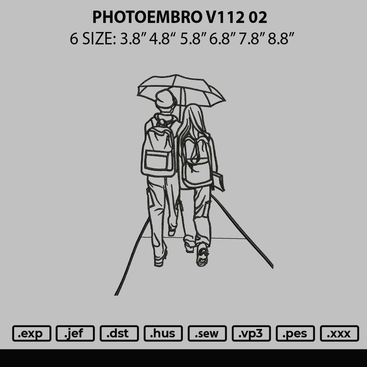 Photoline V112 02 Embroidery File 6 sizes
