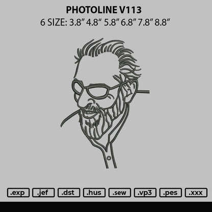 Photoline V113 Embroidery File 6 sizes