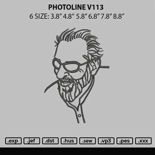 Photoline V113 Embroidery File 6 sizes