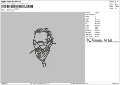 Photoline V113 Embroidery File 6 sizes