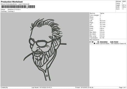 Photoline V113 Embroidery File 6 sizes