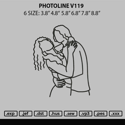 Photoline V119 Embroidery File 6 sizes